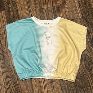 Beautees Brand girls crop shirt with elastic bottom. NWT. Size large (10/12)